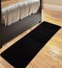 Plain Solid Pattern Polyester 6 x 2 Feet Machine Made Bedside Runner