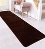 Plain Solid Pattern Polyester 6 x 2 Feet Machine Made Bedside Runner