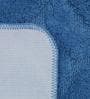 Blue Floral Cotton 32x20 Inches AntiSkid Bath Mat