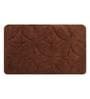 Brown Floral Cotton 32x20 Inches AntiSkid Bath Mat