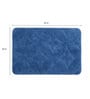 Blue Floral Cotton 32x20 Inches AntiSkid Bath Mat