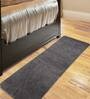 Plain Solid Polyester 6 X 2 Feet Machine Made Bedside Runner