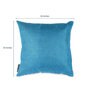Blue Jute Solid 16x16 inches Cushion Cover (5Pc)