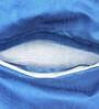 Blue Jute Solid 16x16 inches Cushion Cover (5Pc)
