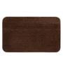 Brown Solid Microfibre 32x20 Inches AntiSkid Bath Mats (Set of 2)