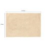 Cream Microfibre Plain Solid 40X24 Inches Antiskid Bath Mat