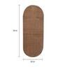 Solid Pattern MicroFiber 4 x 1.5 Feet Hand Woven Bedside Runner