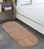 Solid Pattern MicroFiber 4 x 1.5 Feet Hand Woven Bedside Runner