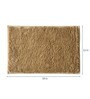 Dark Beige Polyester Max Absorbant Bath Mats 18 x 12 inches