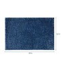 Blue Polyester Max Absorbent Bath Mat 18 x 12 inches