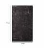 Black Shaggy Polyester 6 ft x 9 ft Machine Made Carpet