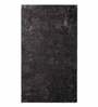 Black Shaggy Polyester 6 ft x 9 ft Machine Made Carpet