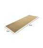 Beige Polypropylene 22 x 55 Inches Machine Made Floor Runner