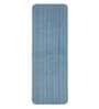 Blue Polyester 47 x 18 Inches Machine Made Floor Runner