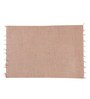 Cleo (19x13) Beige & White Canvas (Set of 2) Placemats
