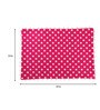 Chorus (19x13) Pink & White Cotton (Set of 2) Placemat