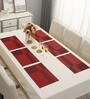 Solid Ruby Red (18x12) PVC Table Placemat (Set of 6)