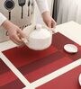 Solid Ruby Red (18x12) PVC Table Placemat (Set of 6)