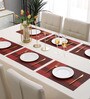 Solid Ruby Red (18x12) PVC Table Placemat (Set of 6)