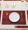 Solid Ruby Red (18x12) PVC Table Placemat (Set of 6)
