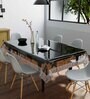 Celosia (90x60) Black & Brown PVC Table Cloth