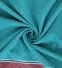 Solid Turquoise Blue Cotton 72X52 Inches Table Runner