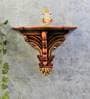 Solid Wood  Floating   Pooja  Shelf in Brown Colour