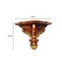 Solid Wood  Floating   Pooja  Shelf in Brown Colour