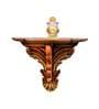 Solid Wood  Floating   Pooja  Shelf in Brown Colour
