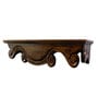 Solid Wood Floating Pooja Shelf In Brown