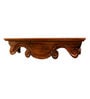 Solid Wood Floating Pooja Shelf In Brown