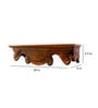 Solid Wood Floating Pooja Shelf In Brown