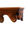 Solid Wood Floating Pooja Shelf In Brown