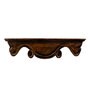 Solid Wood Floating Pooja Shelf In Brown