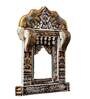 Solid Wood Elephant Jharokha in Rich Golden  Colour in Height 24''
