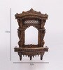 Solid Wood Jharokha in Brown Colour