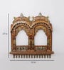 Rajasthani Solid Wood Jharokha in Brown