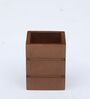 Brown Solid Wood Pen Holder