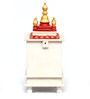 Multicolour Sheesham Wood & MDF Floor Rested Mandir Without Door