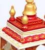 Multicolour Sheesham Wood & MDF Floor Rested Mandir Without Door