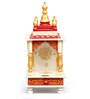 Multicolour Sheesham Wood & MDF Floor Rested Mandir Without Door