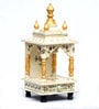 Multicolour Sheesham Wood & MDF Floor Rested Mandir Without Door