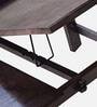 Solid Wood Portable Table in Black Wood Finish