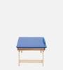 Solid Wood Portable Table in Blue Finish