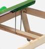 Solid Wood Portable Table in Green Finish