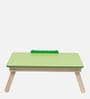 Solid Wood Portable Table in Green Finish