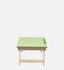 Solid Wood Portable Table in Green Finish