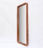 Solid Wood Rectangle Full Length Mirror in Natural Colour