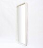 Solid Wood Rectangle Full Length Mirror in White Colour