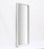 Solid Wood Rectangle Full Length Mirror in White Colour